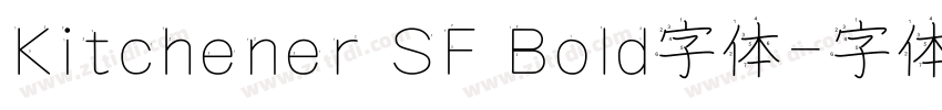 Kitchener SF Bold字体字体转换